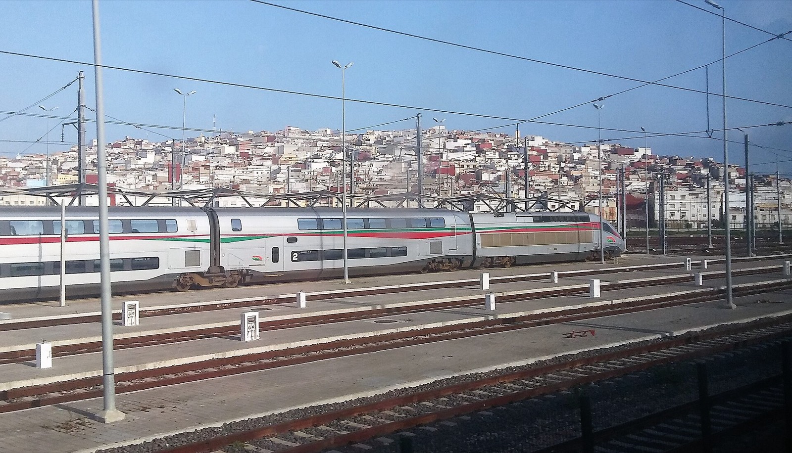 Une rame Al Boraq en gare de Tanger