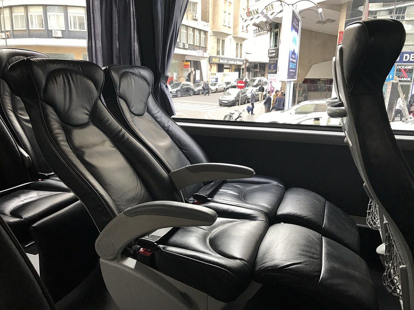 Sièges d'un autocar CTM confort